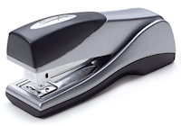 STAPLER, SWINGLINE, DESKTOP, GRIP, 25 SHEET CAPACITY, STAPLES INCLUDED, SILVER THUMBNAIL